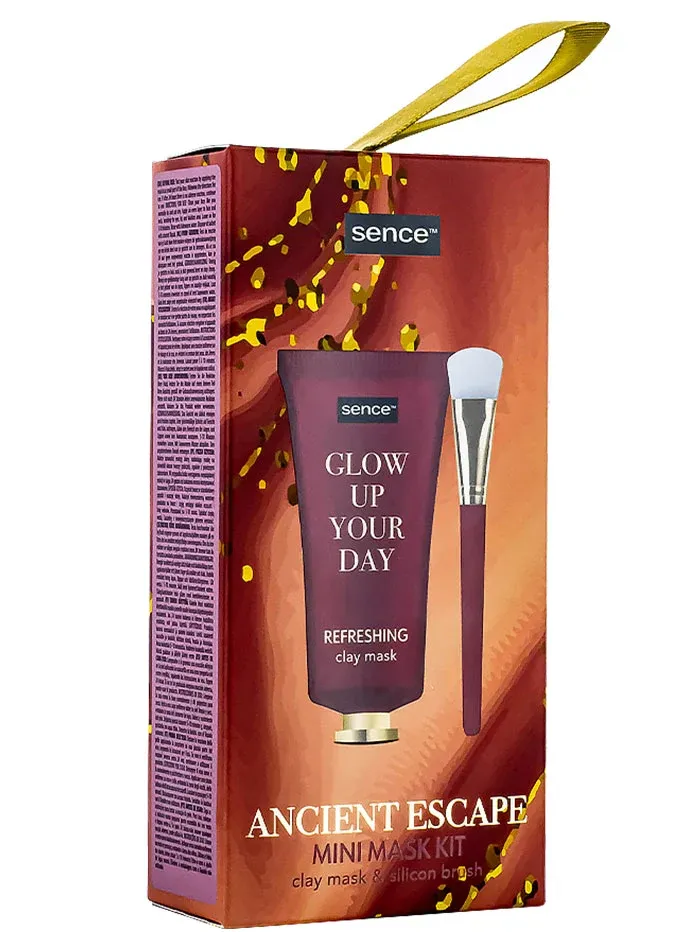 Sence Collection Masca de fata cu argila+pensula din silicon 50 ml Glow Up Your Day - Image 1