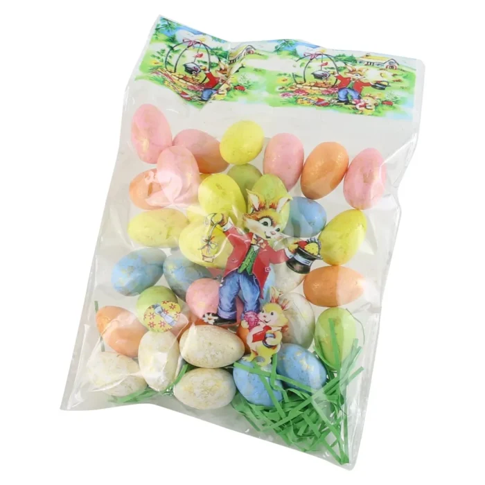Set 36 oua colorate pentru Pasti 3 cm, polifoam - Image 1